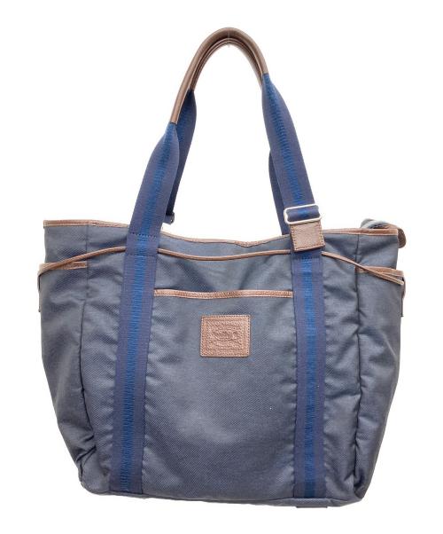 Orobianco（オロビアンコ）Orobianco (オロビアンコ) トートバッグ ネイビー×ブラウンの古着・服飾アイテム