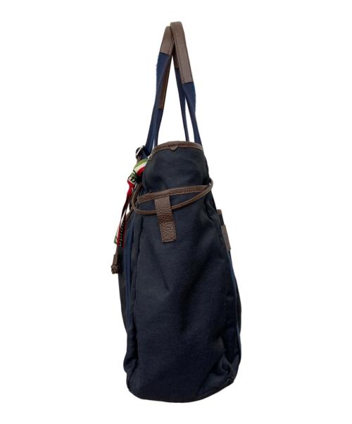 Orobianco（オロビアンコ）Orobianco (オロビアンコ) トートバッグ ネイビー×ブラウンの古着・服飾アイテム