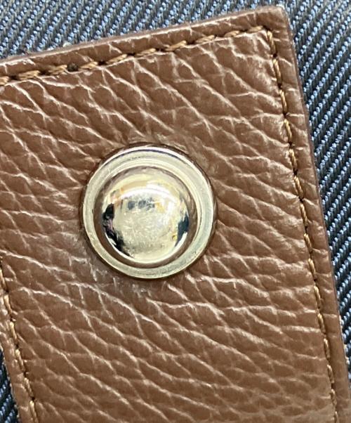 Orobianco（オロビアンコ）Orobianco (オロビアンコ) トートバッグ ネイビー×ブラウンの古着・服飾アイテム