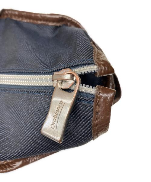 Orobianco（オロビアンコ）Orobianco (オロビアンコ) トートバッグ ネイビー×ブラウンの古着・服飾アイテム