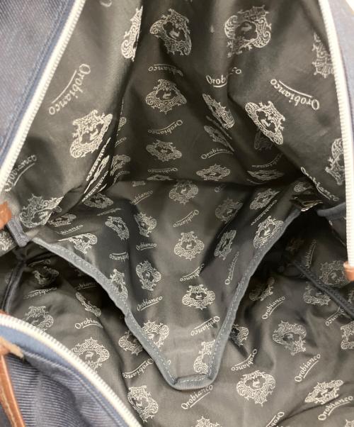 Orobianco（オロビアンコ）Orobianco (オロビアンコ) トートバッグ ネイビー×ブラウンの古着・服飾アイテム