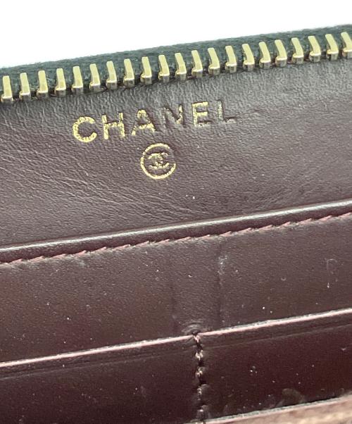 CHANEL（シャネル）CHANEL (シャネル) ラウンドファスナー長財布 ブラックの古着・服飾アイテム