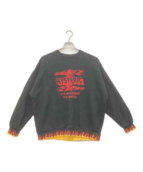 Hysteric Glamour（ヒステリックグラマー）Hysteric Glamour (ヒステリックグラマー) スウェット ブラック サイズ:Freeの古着・服飾アイテム