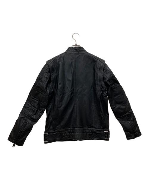 DIESEL（ディーゼル）DIESEL (ディーゼル) レザージャケット ブラック サイズ:Sの古着・服飾アイテム