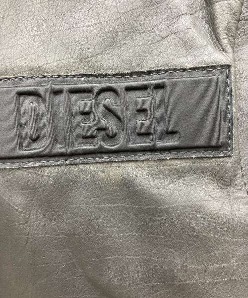 DIESEL（ディーゼル）DIESEL (ディーゼル) レザージャケット ブラック サイズ:Sの古着・服飾アイテム