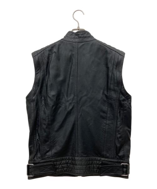 DIESEL（ディーゼル）DIESEL (ディーゼル) レザージャケット ブラック サイズ:Sの古着・服飾アイテム