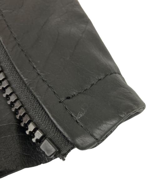 DIESEL（ディーゼル）DIESEL (ディーゼル) レザージャケット ブラック サイズ:Sの古着・服飾アイテム