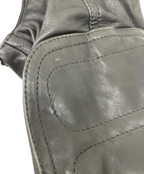 DIESEL（ディーゼル）DIESEL (ディーゼル) レザージャケット ブラック サイズ:Sの古着・服飾アイテム