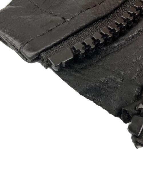 DIESEL（ディーゼル）DIESEL (ディーゼル) レザージャケット ブラック サイズ:Sの古着・服飾アイテム