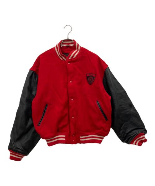 POLO RALPH LAUREN（ポロ・ラルフローレン）POLO RALPH LAUREN (ポロ・ラルフローレン) スタジャン レッド×ブラック サイズ:Lの古着・服飾アイテム