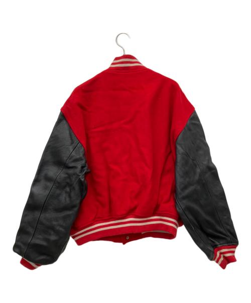 POLO RALPH LAUREN（ポロ・ラルフローレン）POLO RALPH LAUREN (ポロ・ラルフローレン) スタジャン レッド×ブラック サイズ:Lの古着・服飾アイテム