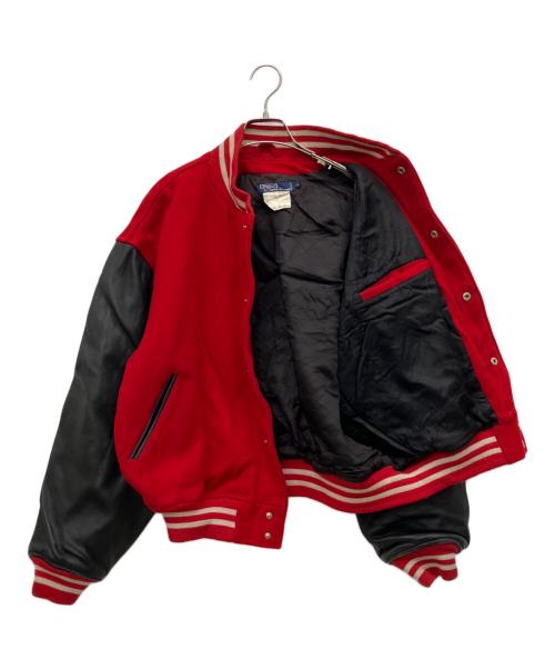 POLO RALPH LAUREN（ポロ・ラルフローレン）POLO RALPH LAUREN (ポロ・ラルフローレン) スタジャン レッド×ブラック サイズ:Lの古着・服飾アイテム