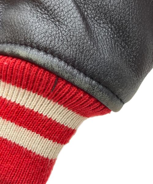 POLO RALPH LAUREN（ポロ・ラルフローレン）POLO RALPH LAUREN (ポロ・ラルフローレン) スタジャン レッド×ブラック サイズ:Lの古着・服飾アイテム