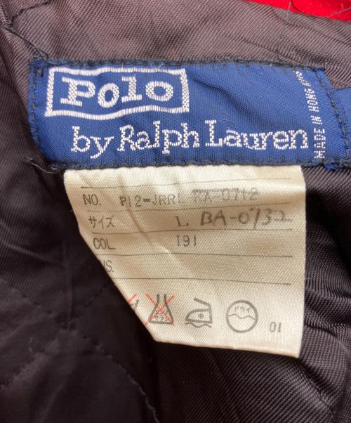 POLO RALPH LAUREN（ポロ・ラルフローレン）POLO RALPH LAUREN (ポロ・ラルフローレン) スタジャン レッド×ブラック サイズ:Lの古着・服飾アイテム