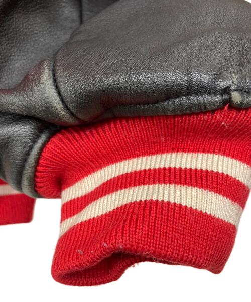 POLO RALPH LAUREN（ポロ・ラルフローレン）POLO RALPH LAUREN (ポロ・ラルフローレン) スタジャン レッド×ブラック サイズ:Lの古着・服飾アイテム