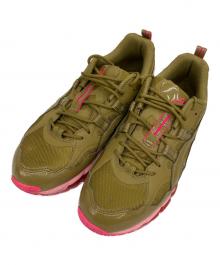 asics×GmbH（アシックス×ゲーエムベーハー）の古着「Gel Nandi 360」｜カーキ×ピンク
