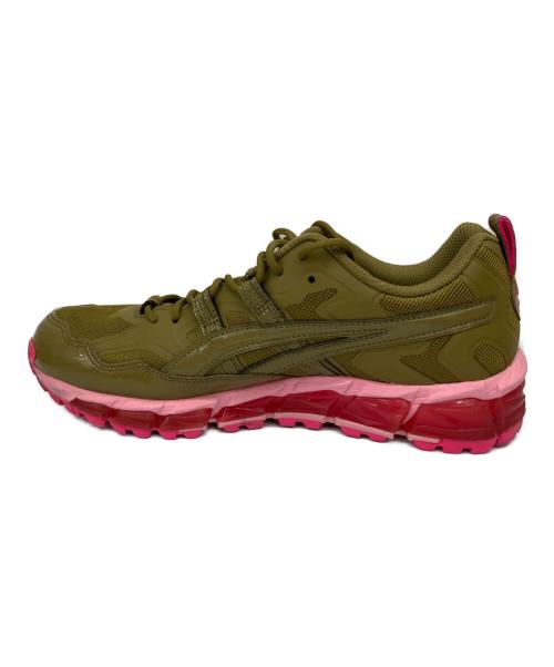 asics（アシックス）asics (アシックス) GmbH (ゲーエムベーハー) Gel Nandi 360 カーキ×ピンク サイズ:27の古着・服飾アイテム
