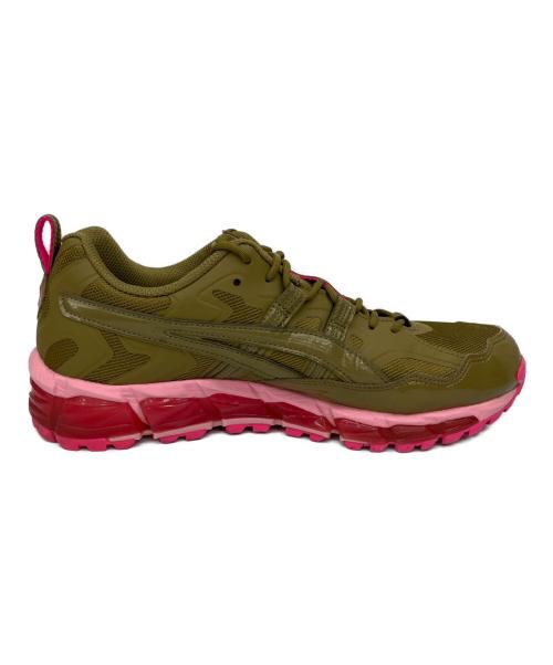 asics（アシックス）asics (アシックス) GmbH (ゲーエムベーハー) Gel Nandi 360 カーキ×ピンク サイズ:27の古着・服飾アイテム