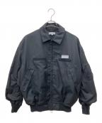 CAHLUMNカウラム）の古着「TW Twill Heli Crew Jacke」｜ブラック