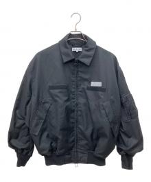 CAHLUMN（カウラム）の古着「TW Twill Heli Crew Jacke」｜ブラック