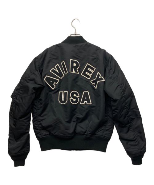 AVIREX（アヴィレックス）AVIREX (アヴィレックス) MA-1ジャケット ブラック サイズ:Lの古着・服飾アイテム