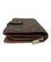 中古・古着 LOUIS VUITTON (ルイ ヴィトン) 2つ折り財布 ブラウン：12000円