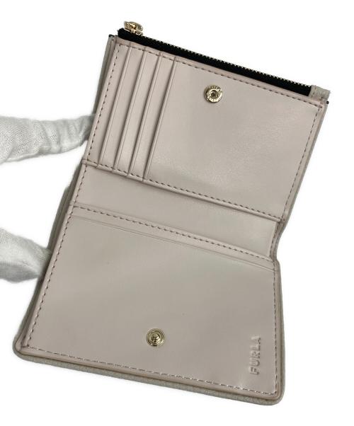 FURLA（フルラ）FURLA (フルラ) 2つ折り財布 ブラック×ピンクの古着・服飾アイテム