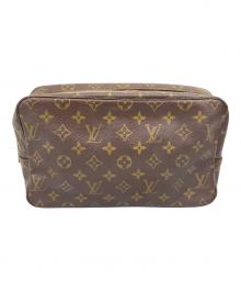 LOUIS VUITTON（ルイ ヴィトン）の古着「コスメポーチ トゥルーストワレット28」｜ブラウン