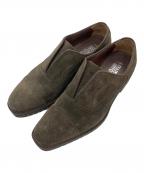 Salvatore Ferragamoサルヴァトーレ フェラガモ）の古着「スエードセンターエラシューズ」｜カーキ