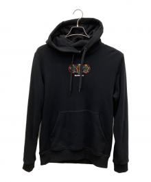 BURBERRY LONDON（バーバリーロンドン）の古着「グローブグラフィック コットンフーディー」｜ブラック
