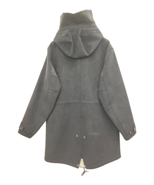 ten c（テンシー）ten c (テンシー) PARKA ウルトラスエードモッズコート ブラック サイズ:46の古着・服飾アイテム