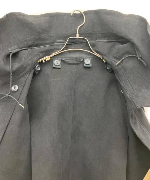 ten c（テンシー）ten c (テンシー) PARKA ウルトラスエードモッズコート ブラック サイズ:46の古着・服飾アイテム