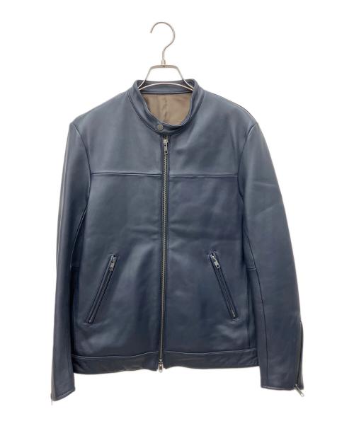 THE SHOP TK（ザショップティーケー）THE SHOP TK (ザショップティーケー) シングルライダースジャケット ブルー サイズ:Mの古着・服飾アイテム
