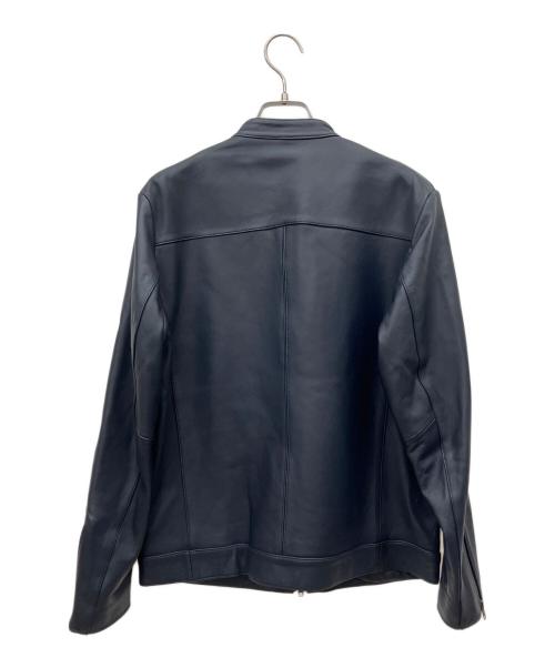 THE SHOP TK（ザショップティーケー）THE SHOP TK (ザショップティーケー) シングルライダースジャケット ブルー サイズ:Mの古着・服飾アイテム