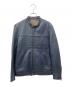 THE SHOP TK（ザショップティーケー）の古着「シングルライダースジャケット」｜ブルー