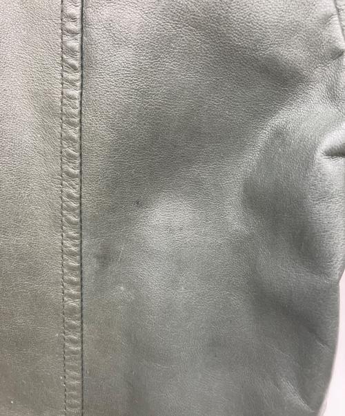 GAULTIER HOMME objet（ゴルチエオムオブジェ）GAULTIER HOMME objet (ゴルチエオムオブジェ) レザージャケット グリーン サイズ:46の古着・服飾アイテム