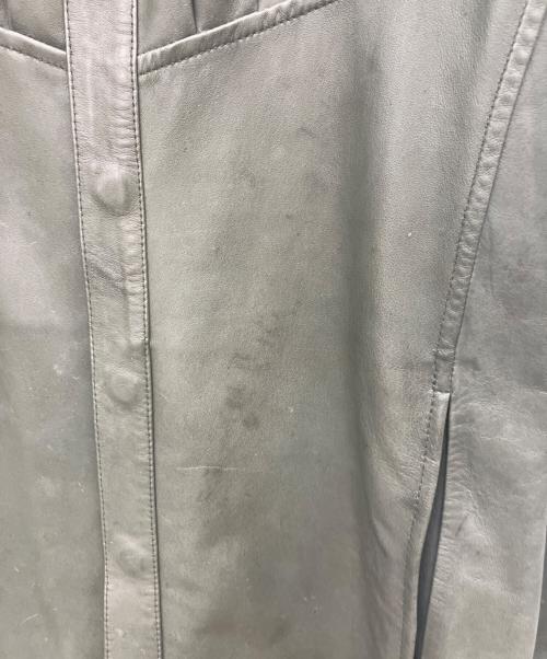 GAULTIER HOMME objet（ゴルチエオムオブジェ）GAULTIER HOMME objet (ゴルチエオムオブジェ) レザージャケット グリーン サイズ:46の古着・服飾アイテム