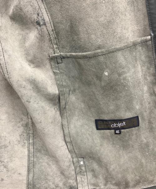GAULTIER HOMME objet（ゴルチエオムオブジェ）GAULTIER HOMME objet (ゴルチエオムオブジェ) レザージャケット グリーン サイズ:46の古着・服飾アイテム