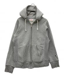 Champion REVERSE WEAVE（チャンピオン リバース ウィーブ）の古着「ジップパーカー」｜グレー