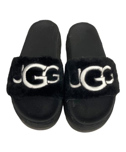 UGG（アグ）UGG (アグ) YEAH SANDAL 	FLUFF ブラック サイズ:23の古着・服飾アイテム