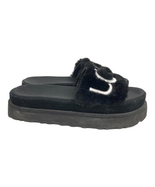 UGG（アグ）UGG (アグ) YEAH SANDAL 	FLUFF ブラック サイズ:23の古着・服飾アイテム