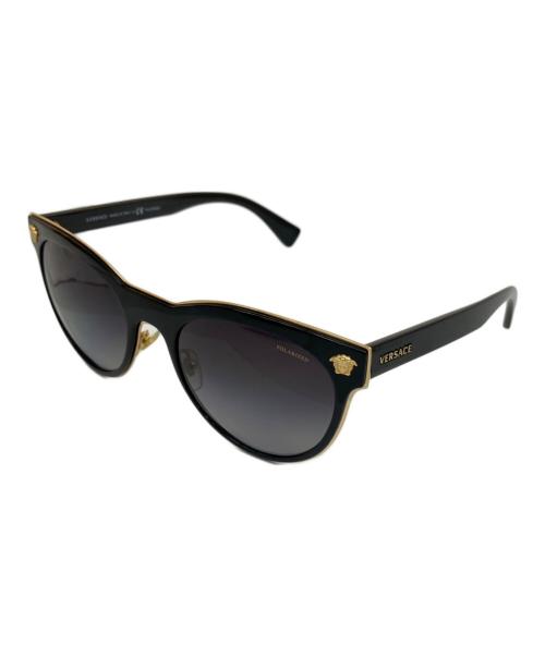 VERSACE（ヴェルサーチェ）VERSACE (ヴェルサーチェ) サングラス ブラックの古着・服飾アイテム