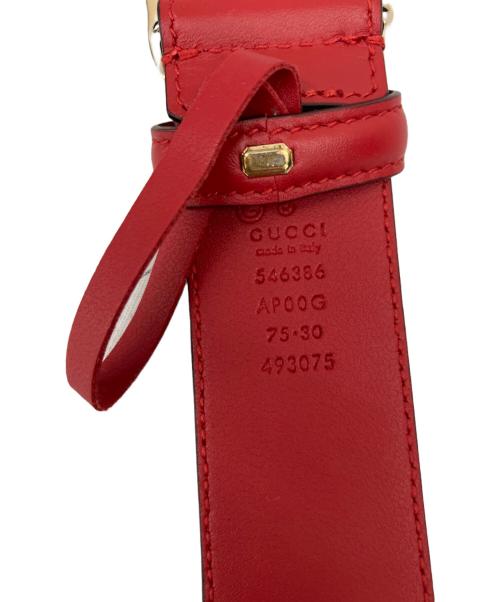GUCCI（グッチ）GUCCI (グッチ) ベルト レッドの古着・服飾アイテム
