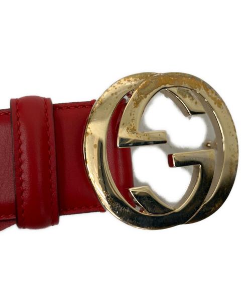 GUCCI（グッチ）GUCCI (グッチ) ベルト レッドの古着・服飾アイテム