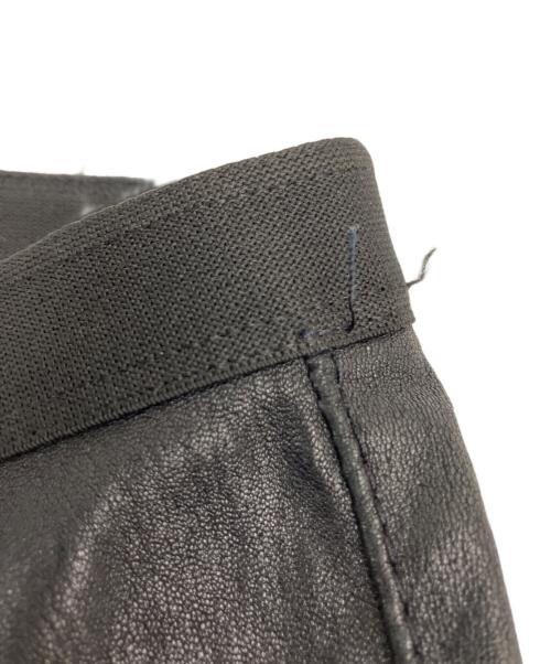 HELMUT LANG（ヘルムートラング）HELMUT LANG (ヘルムートラング) レザーパンツ ブラック サイズ:2の古着・服飾アイテム