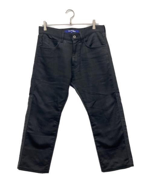 COMME des GARCONS JUNYA WATANABE MAN（コム デ ギャルソン ジュンヤ ワタナベ マン）COMME des GARCONS JUNYA WATANABE MAN (コム デ ギャルソン ジュンヤ ワタナベ マン) 綿ナイロンウレタンデニム×ウールチェック切替パンツ ブラック×グレー サイズ:XSの古着・服飾アイテム