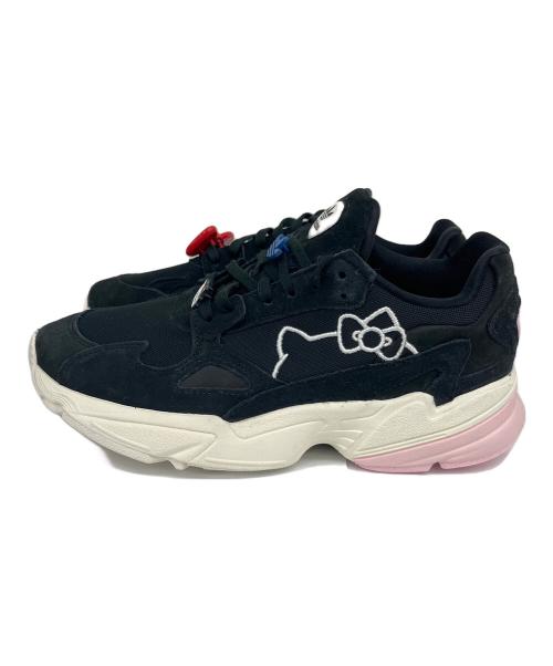 adidas（アディダス）adidas (アディダス) HELLO KITTY (ハローキティ) スニーカー Falcon ブラック サイズ:24.5の古着・服飾アイテム
