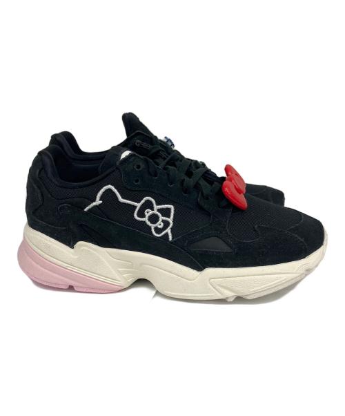 adidas（アディダス）adidas (アディダス) HELLO KITTY (ハローキティ) スニーカー Falcon ブラック サイズ:24.5の古着・服飾アイテム