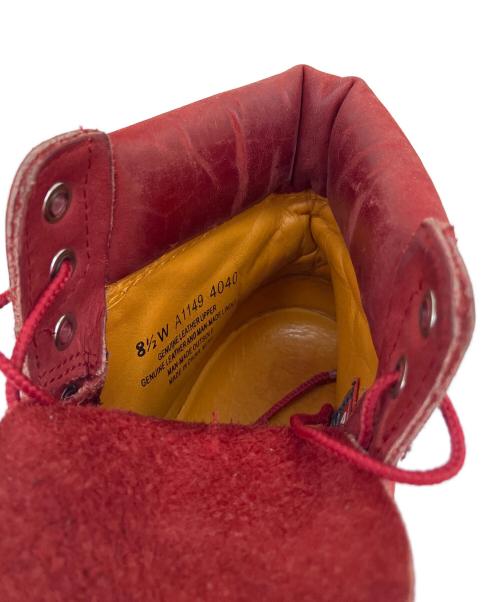 Timberland（ティンバーランド）Timberland (ティンバーランド) 6インチブーツ レッド サイズ:8 1/2の古着・服飾アイテム
