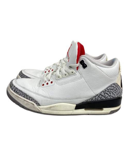 NIKE（ナイキ）NIKE (ナイキ) AIR JORDAN 3 RETRO（エアジョーダン3レトロ） ホワイト×レッド サイズ:29の古着・服飾アイテム